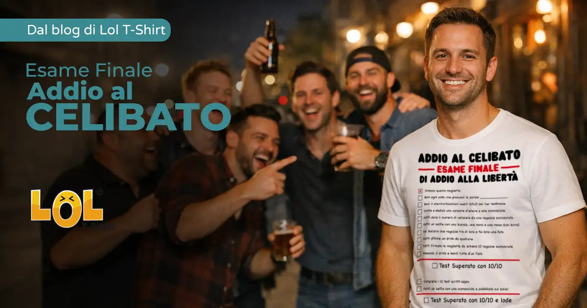 T-shirt Addio al Celibato Esame Finale: la maglietta perfetta per sposo e amici
