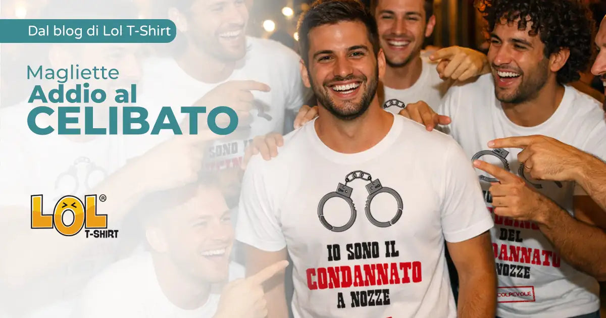 Magliette addio al celibato: idee originali per il gruppo