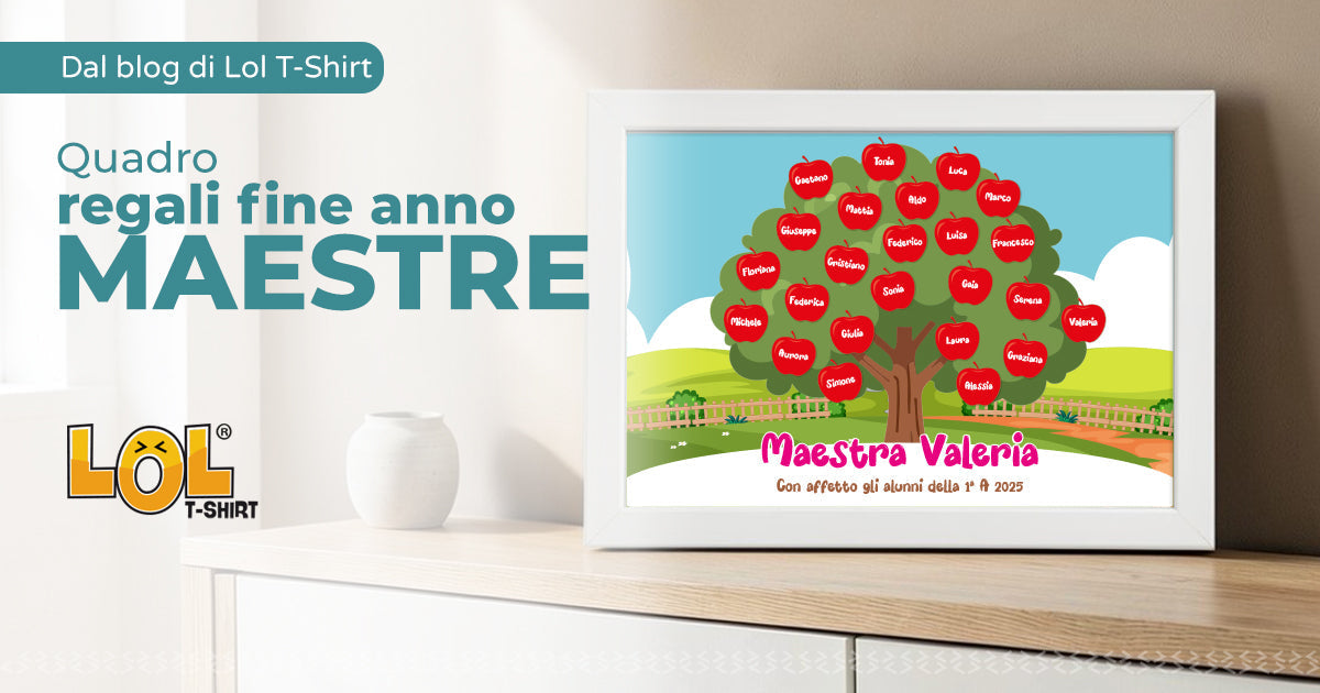 Quadro Regali Fine Anno Maestre