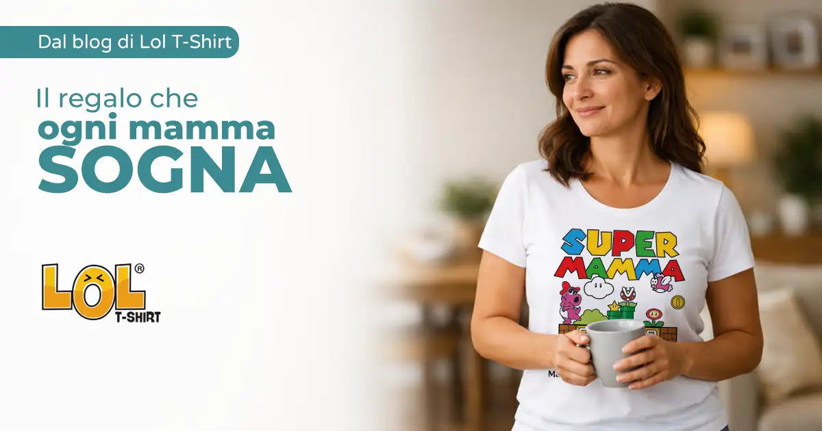 T-shirt Super Mamma: il regalo personalizzato che ogni mamma sogna