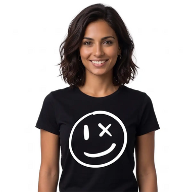 T-shirt Donna Divertente Estiva Sorriso