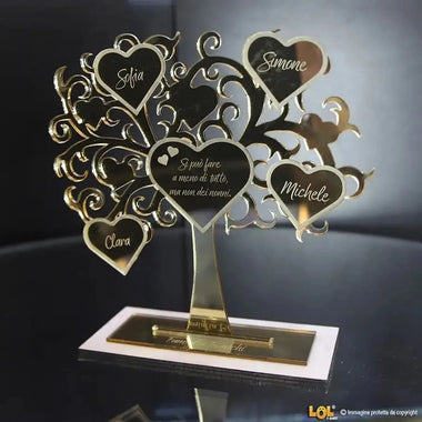 Albero della vita Nonni personalizzato con nomi Plexiglass – Idea Regalo per i Nonni, Festa dei Nonni-Albero della vita in plexiglass-Lol T-shirt