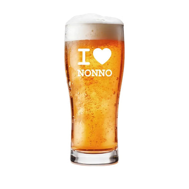 Bicchiere Birra I love Nonno – Idea Regalo per i Nonni, Festa dei Nonni-bicchiere da birra-Lol T-shirt