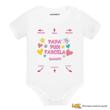 Body per Neonato Papà puoi farcela