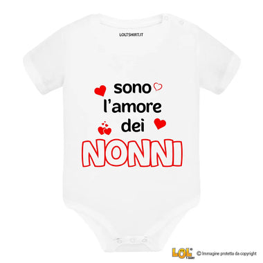 Body per Neonato Sono l'amore dei nonni