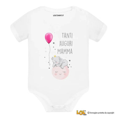 Body neonato “Tanti Auguri Mamma” – Idea regalo dolcissima