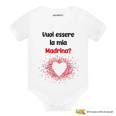 Body per Neonato Vuoi essere la mia madrina?