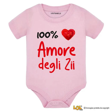 Body neonato “100% Amore degli Zii”-Body per bimbi-Lol T-shirt