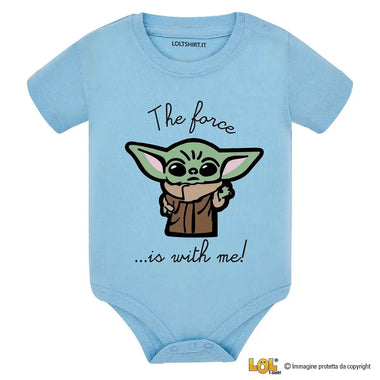 Body Neonato "Baby Yoda - La Forza sia con te" - Idea Regalo Galattica-Body per bimbi-Lol T-shirt