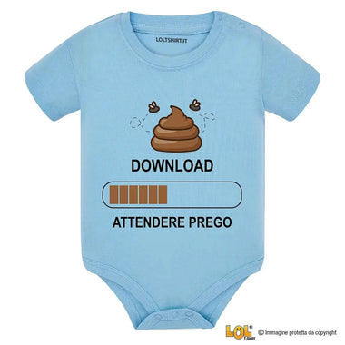 Body Neonato Divertente “Download in corso – Attendere prego”-Body per bimbi-Lol T-shirt