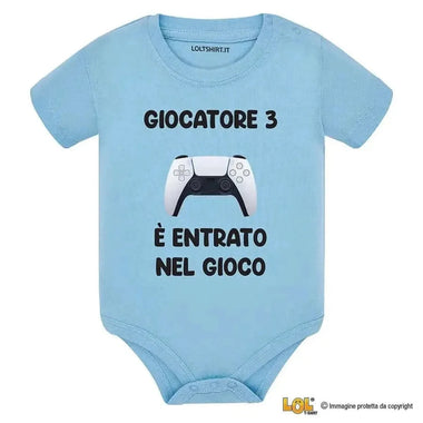 Body Neonato "Giocatore 3 è Entrato nel Gioco" Idea Regalo Nascita-Body per bimbi-Lol T-shirt