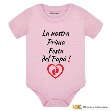Body Neonato - La Nostra Prima Festa del Papà-Body per bimbi-Lol T-shirt