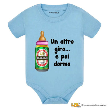 Body Neonato - Un Altro Giro e Poi Dormo-Body per bimbi-Lol T-shirt