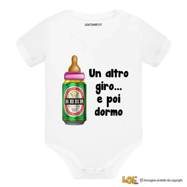Body Neonato - Un Altro Giro e Poi Dormo-Body per bimbi-Lol T-shirt