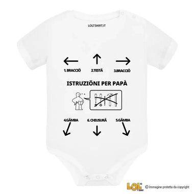 Body per Neonato Istruzioni per papà-Body per bimbi-Lol T-shirt