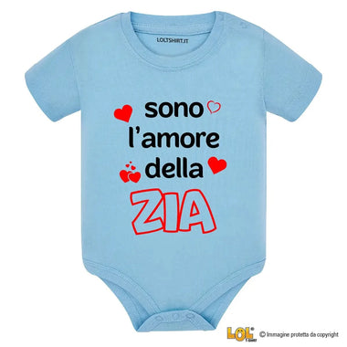 Body per Neonato Sono l'amore della zia-Body per bimbi-Lol T-shirt