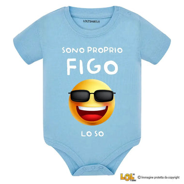 Body per Neonato Sono proprio figo lo so-Body per bimbi-Lol T-shirt