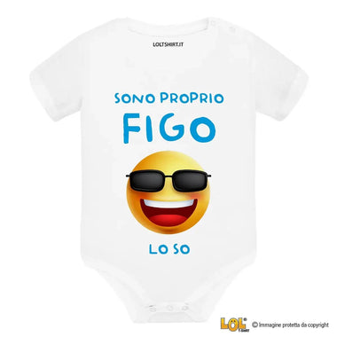 Body per Neonato Sono proprio figo lo so-Body per bimbi-Lol T-shirt