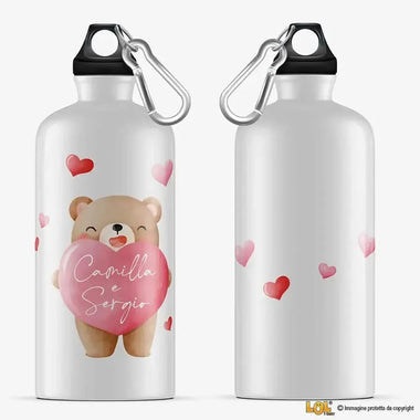 Borraccia Personalizzata con Nomi con Orsetto-Borraccia-Lol T-shirt