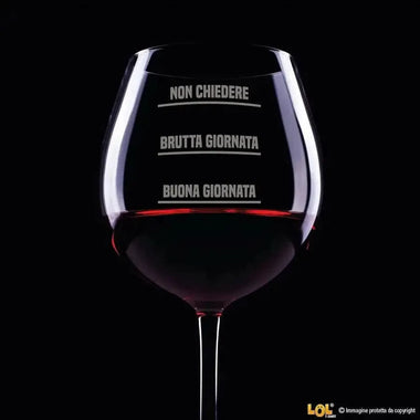 Calice Personalizzato Divertente Buona Giornata (49cl)-Calice da vino-Lol T-shirt