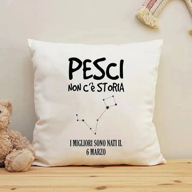 Cuscino Personalizzato Segno Zodiacale Pesci-Cuscino personalizzato-Lol T-shirt