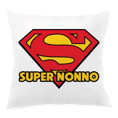 Cuscino Quadrato Super Nonno – Idea Regalo per i Nonni, Festa dei Nonni-Cuscino personalizzato-Lol T-shirt