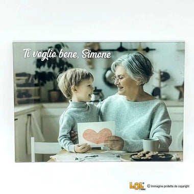 Foto su Plexiglass Personalizzata con Dedica – Idea Regalo per i Nonni, Festa dei Nonni