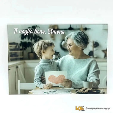 Foto su Plexiglass Personalizzata con Dedica – Idea Regalo per i Nonni, Festa dei Nonni-Quadro-Lol T-shirt
