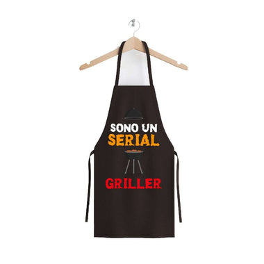 Grembiule Nero Sono un Serial Griller-Grembiule da Cucina-Lol T-shirt