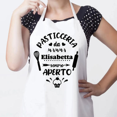 Grembiule Pasticceria da mamma sempre aperto-Grembiule da Cucina-Lol T-shirt