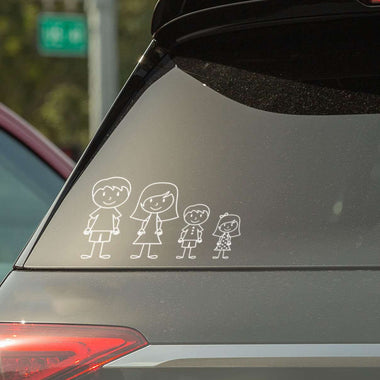 Adesivi per Auto Famiglia a Bordo con Soggetto a scelta adesivi per auto