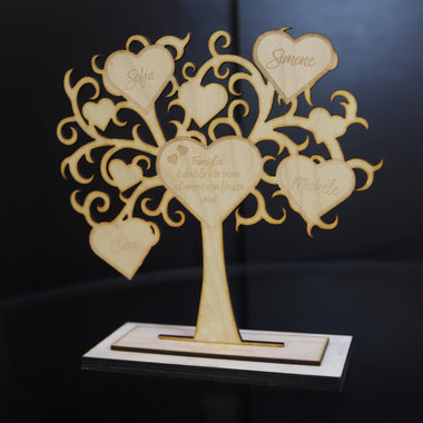 Albero della vita famiglia personalizzato con nomi Legno Albero della vita in legno