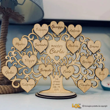 Albero della Vita Regalo Maestra personalizzato Albero della vita in legno