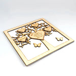 Cornice Albero della vita famiglia personalizzato con nomi Legno Albero della vita in legno