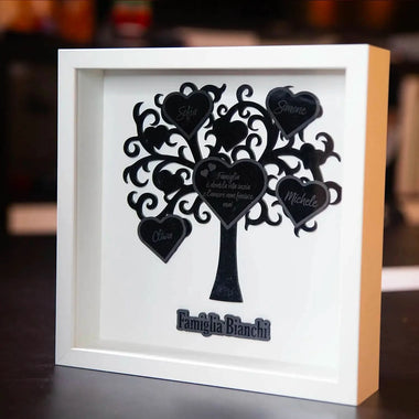 Cornice Quadro Albero della vita famiglia personalizzato con nomi in Plexiglass Albero della vita in plexiglas