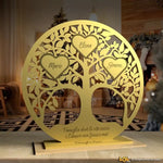 Albero della vita famiglia personalizzato con nomi Plexiglass Albero della vita in plexiglass