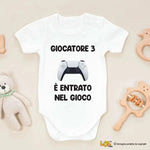 Body Neonato "Giocatore 3 è Entrato nel Gioco" Idea Regalo Nascita Body per bimbi