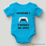 Body Neonato "Giocatore 3 è Entrato nel Gioco" Idea Regalo Nascita Body per bimbi