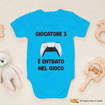 Body Neonato "Giocatore 3 è Entrato nel Gioco" Idea Regalo Nascita Body per bimbi