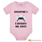 Body Neonato "Giocatore 3 è Entrato nel Gioco" Idea Regalo Nascita Body per bimbi