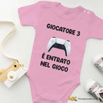 Body Neonato "Giocatore 3 è Entrato nel Gioco" Idea Regalo Nascita Body per bimbi