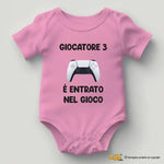 Body Neonato "Giocatore 3 è Entrato nel Gioco" Idea Regalo Nascita Body per bimbi