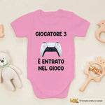 Body Neonato "Giocatore 3 è Entrato nel Gioco" Idea Regalo Nascita Body per bimbi