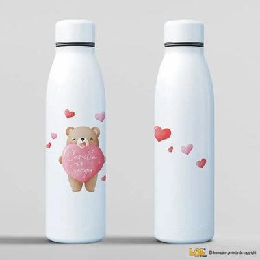 Borraccia Personalizzata con Nomi con Orsetto 700 ml Borraccia