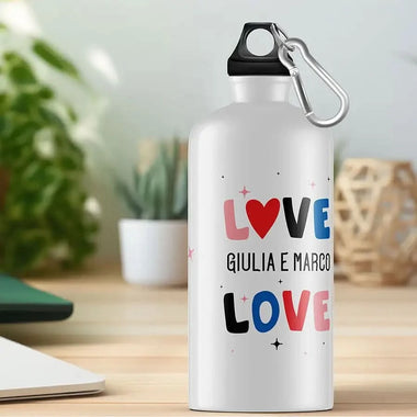Borraccia Personalizzata con Nomi Love Borraccia