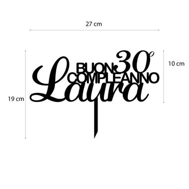 Cake Topper Compleanno