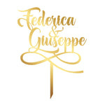 Cake Topper Nomi Coppia