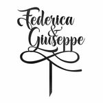 Cake Topper Nomi Coppia