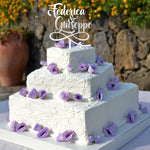 Cake Topper Nomi Coppia