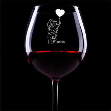 Calice Vino "Per Mamma" Calice da vino